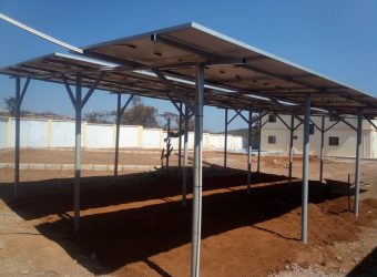 009 Bourgmystry Battery Solaer Panel Structure with panel installation