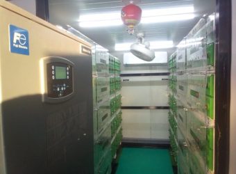 012 SMK-Kimpe 80KW containerized System with 80KW inverter and power Stake Batteries 2V dry cells.